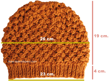 Cómo tejer una boina caida en dos agujas o palitos (knitted slouchy beret tutorial)