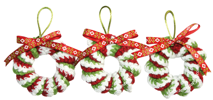 Corona de resortes a crochet - Tejiendo Perú