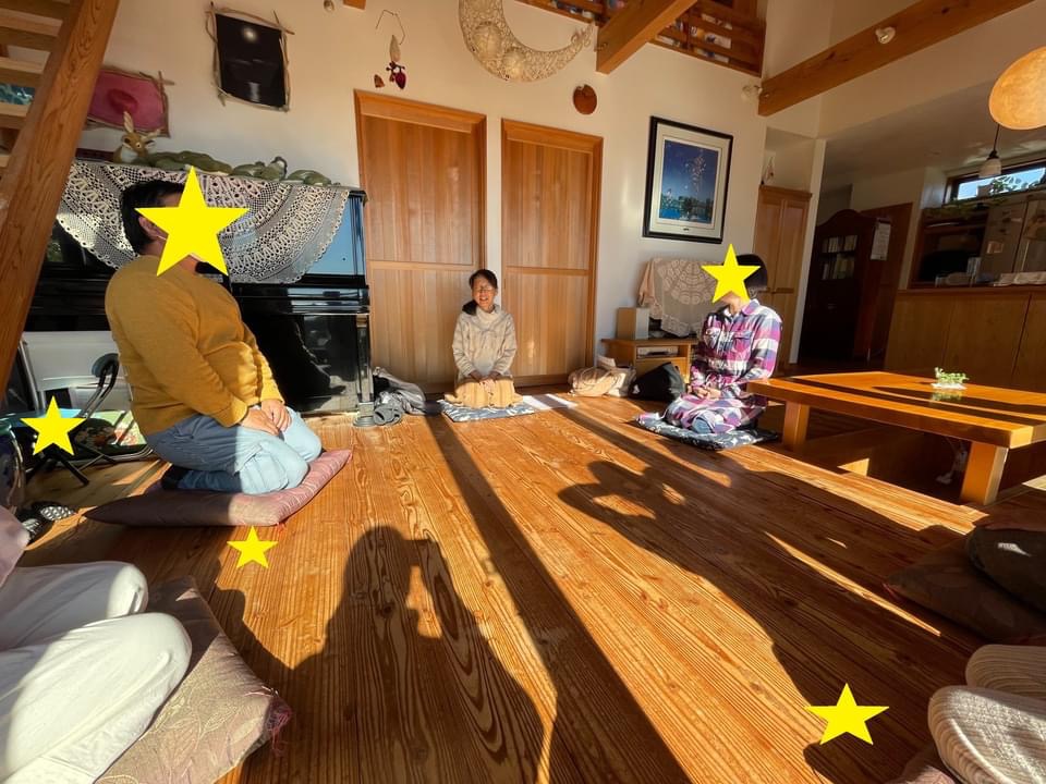 真鶴のサロンにて瞑想会