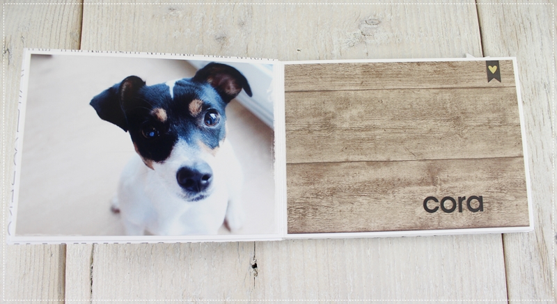 Minialbum, Album mit Hund, Geschenk, Fotoalbum, schwarz-weiß-craft, Mini