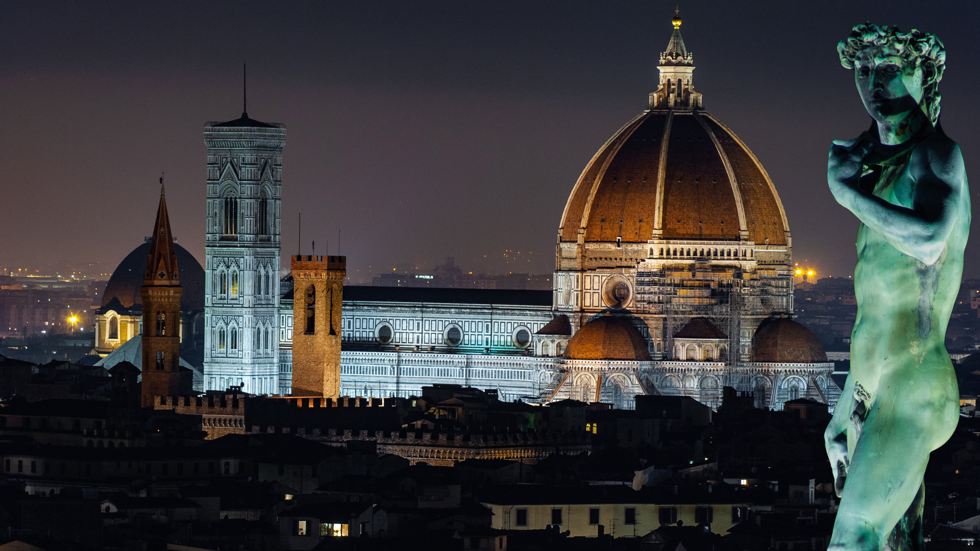 Il Piazzale Michelangelo - Notturno Fiorentino