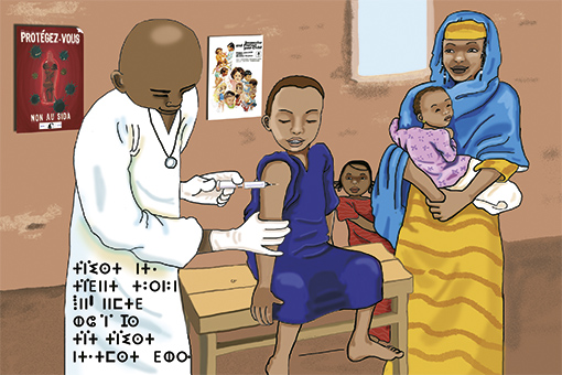 illustration: vaccination enfants