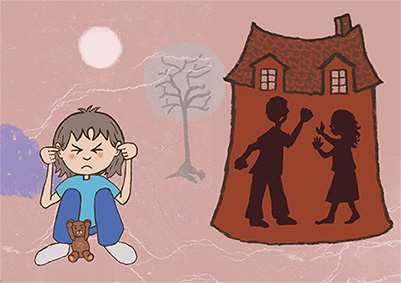 illustration jeunesse livret violences conjugales