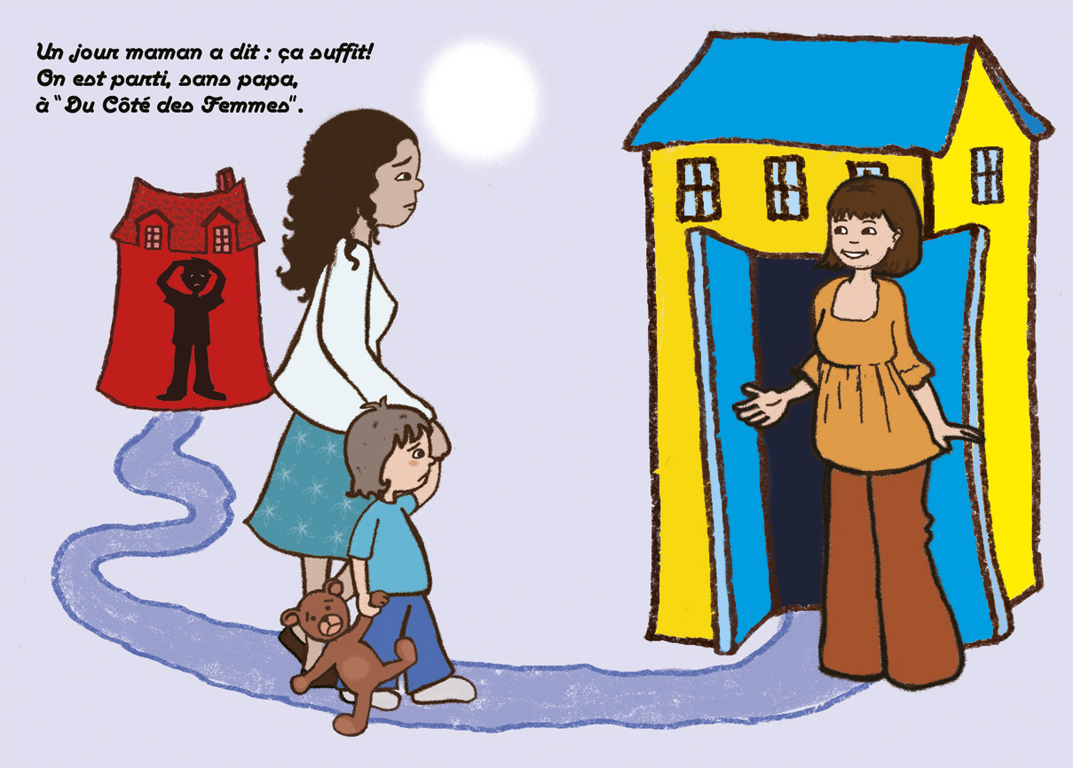 illustrations livret accueil violences conjugales CHRS