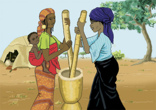 illustration couverture livret de prévention médicale Sahel