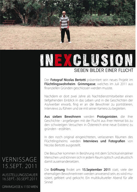 presstext  inexclusion-sieben bilder einer flucht by visob 