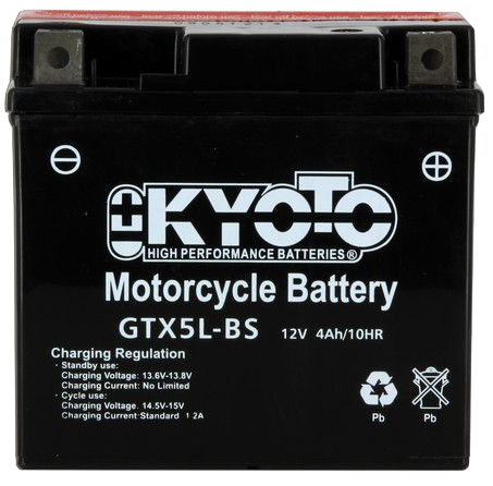YTX5L-BS BATTERIA KYOTO DERBI SENDA 50 R DRD PRO 2006-2014