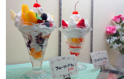 食品サンプルのパフェ。本物と見紛う精巧な出来栄えだが食べられない偽物であるように、権威ある肩書や多数派の指導法も、ヴァイオリン本来の奏法を保証するものではない。