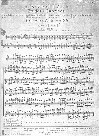 Ševčík Op.26　ヴァイオリン　演奏　様式美　伝統　奏法　体系　指導　失われた　運弓　理論　音程　技術　表現法　音大生　プロ奏者　指導者　伝承　現代　ヴァイオリン　教育　空洞化　解決　演奏　深み　説得力　上達　本格的　レッスン