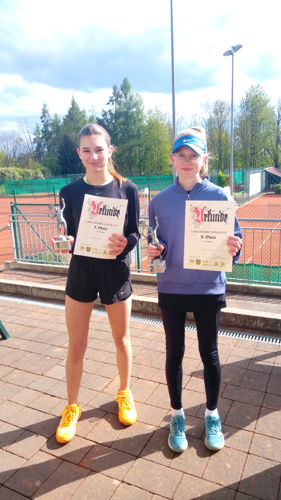 U14 weiblich - li: Marleen Tietz, re: Freya Thiele