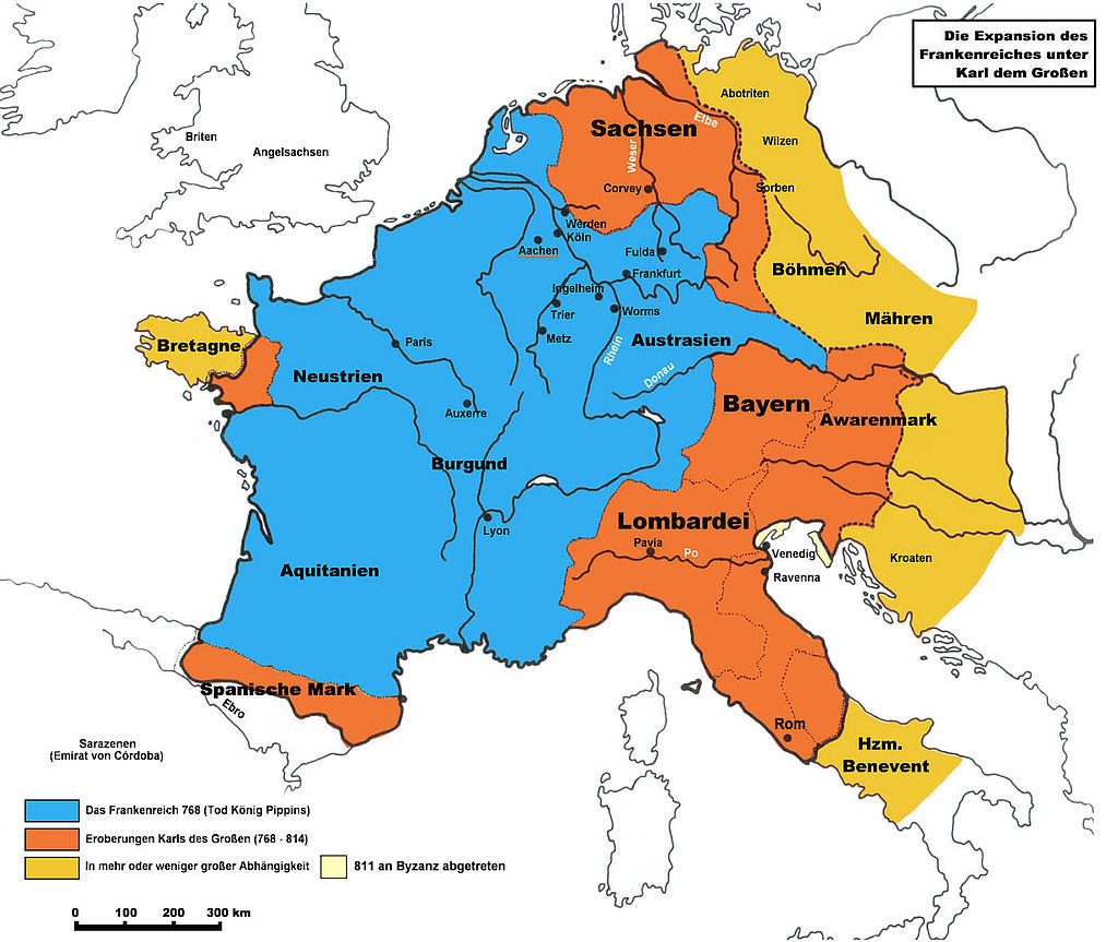 Das Frankenreich der Karolinger 758-811