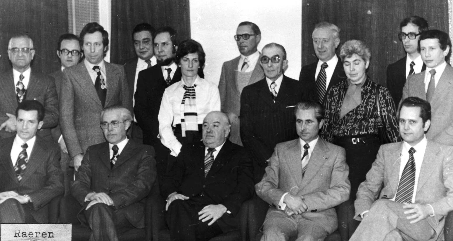 Der erste Raerener Gemeinderat 1977 (M. Aussems, F. Kockartz