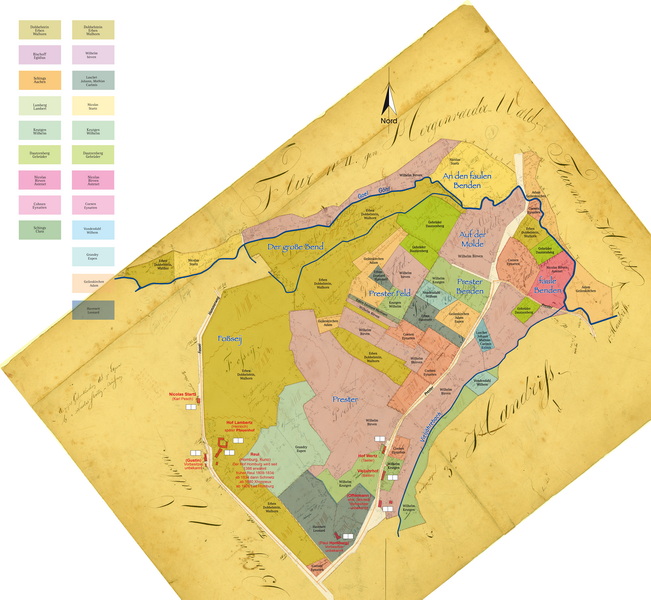 Ur-Kataster 1826 Fossei und Prester
