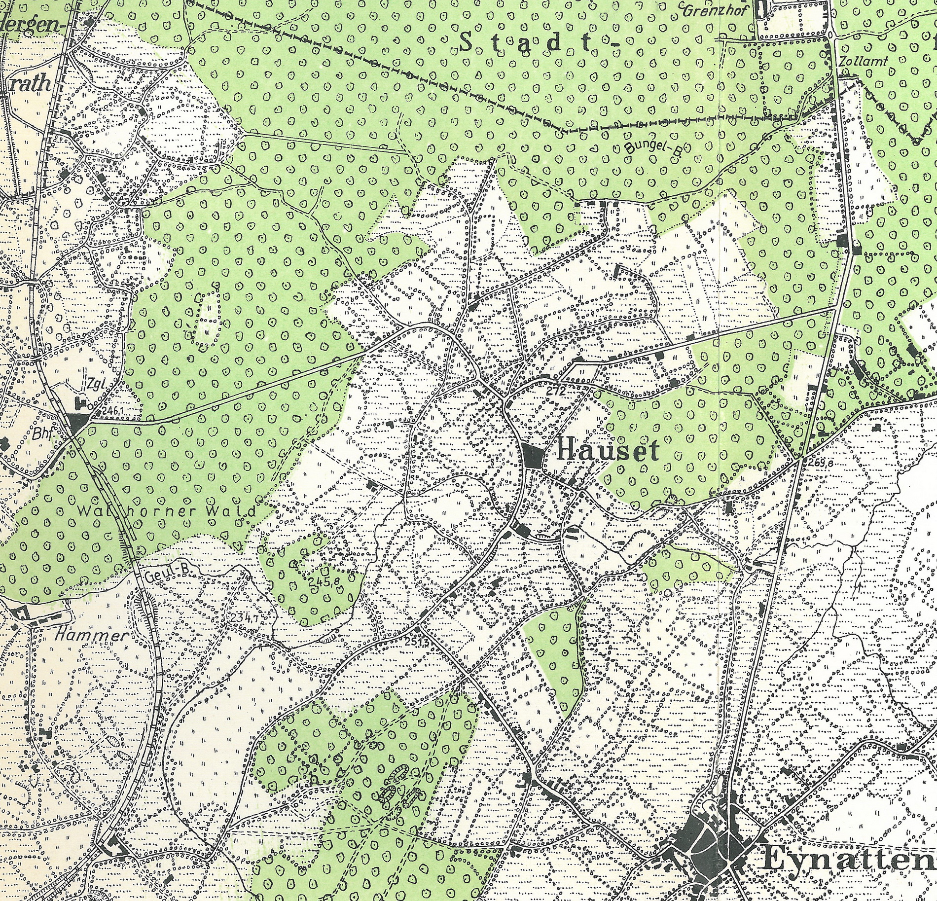 1943_Karte Liselotte Timmermann Grünflächen
