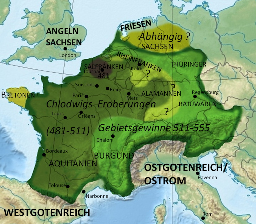 481-555 Expansion des Frankenreiches