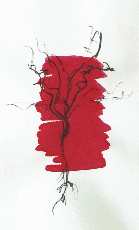 Wurzeln No2, 20x29cm, Tusche, 2019