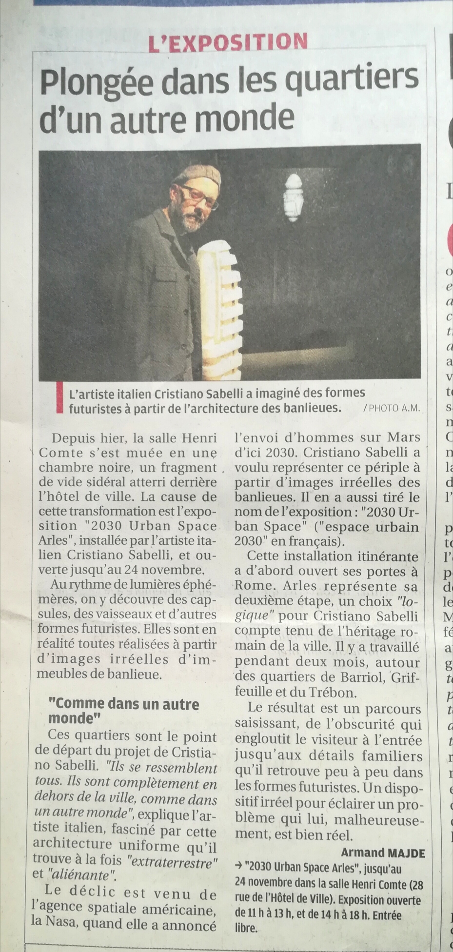 La Provence. dimanche 4 novembre 2018