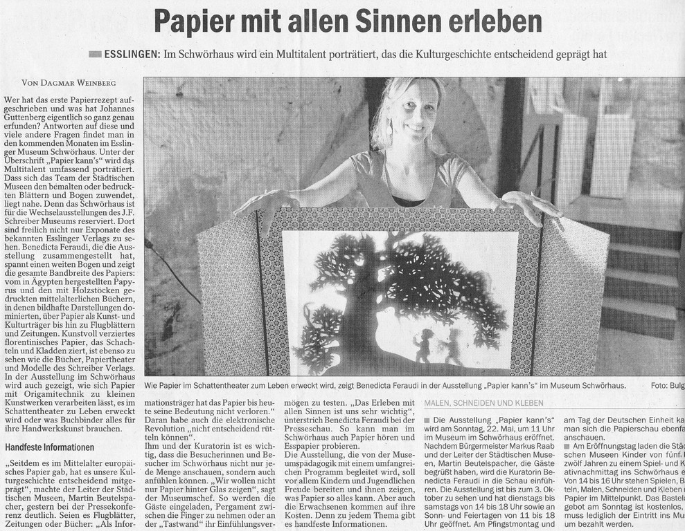 Eßlinger Zeitung, 20.05.2011