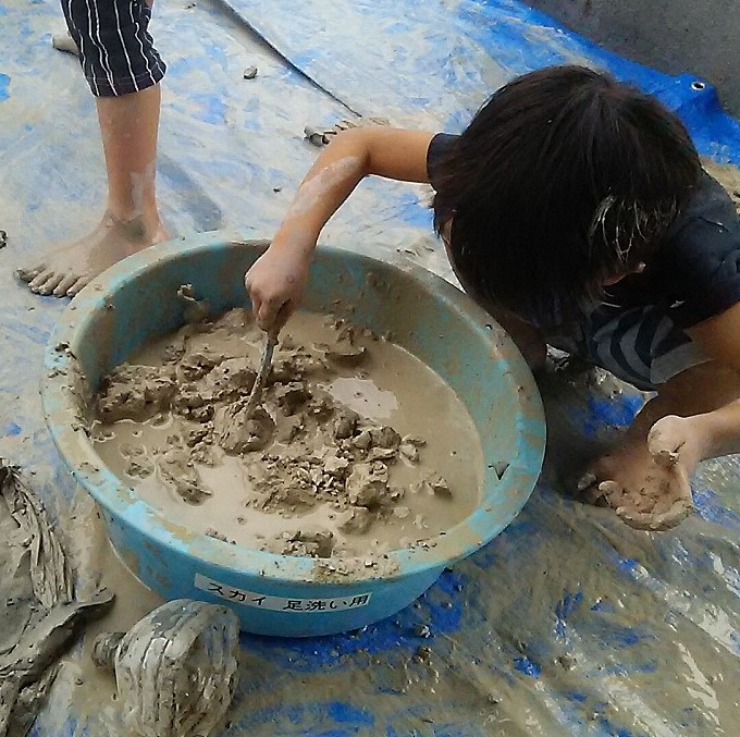 土粘土で遊ぶ①