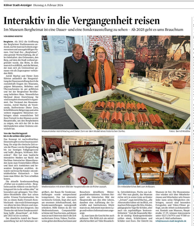 Artikel Kölner-Stadt-Anzeiger vom 6.2.2024