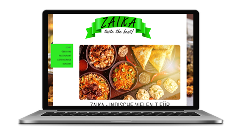 Zaika - Taste the best - poweredy by Giangrasso Webdesign aus Karlsruhe