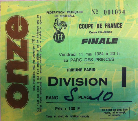 11 mai 1984: FC Metz - AS Monaco - Finale Coupe de France (2/0 ap - 45.384 spect.)