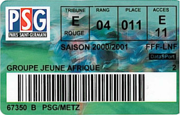 9 déc. 2000: Paris SG - FC Metz - 20ème Journée - Championnat de France (1/0 - 42.965 spect.)