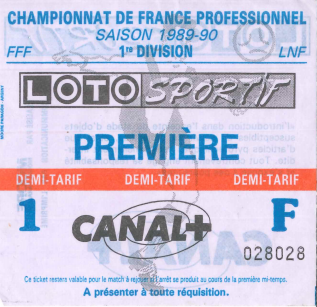 Saison 1989/1990 - Championnat de France