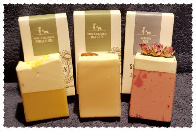 Seifen Ringelblume, Mandelöl und Rose