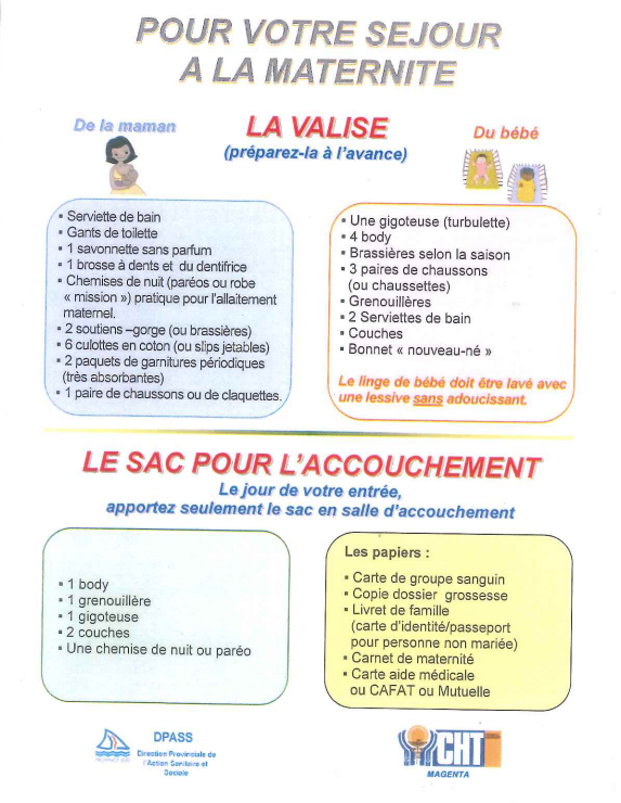 Préparation valise maternité on sale