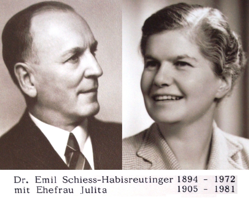Dr. Emil und Julita Schiess-Habisreutinger - die 3. Generation im Lindengut