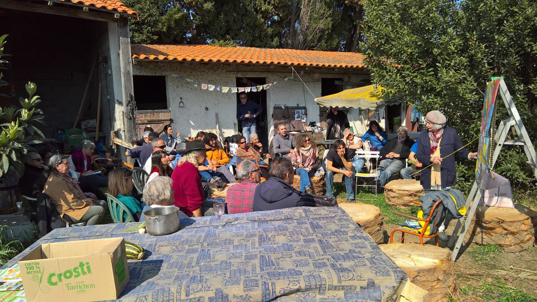 Une belle assemblée sous le soleil...