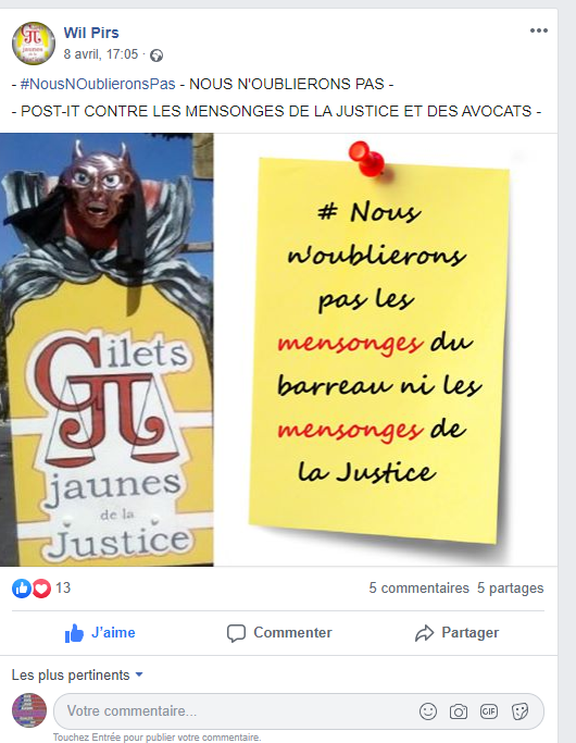 Facebook WIL PIRS Maître Wildfried PARIS AVOCAT DISSISENT Menacé de mort en FRANCE www.jesuispatrick.fr ALERTE ROUGE www.alerterouge-france.fr