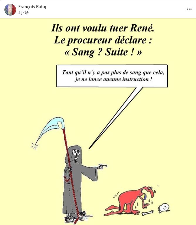 Monsieur René FORNEY Victime d'une tentative d'assassinat le Samedi 12 Novembre 2022 vers 15h50 sur le pont de CATANE côté SEYSSINET (38170). Il accuse les Milieux de la Corruption dans les Institutions du CARTEL GRENOBLOIS  (Justice, Police, Immobilier) 