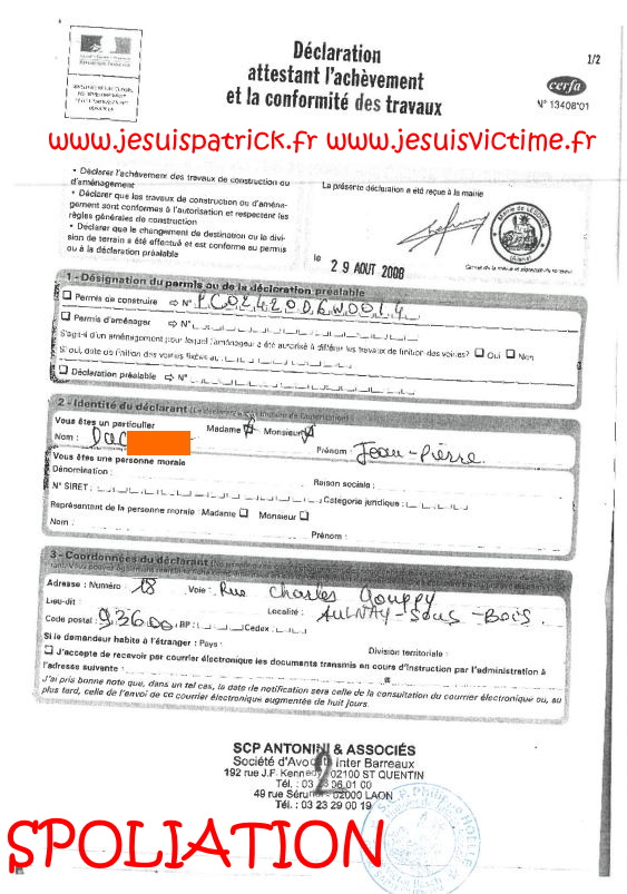 N18 Affaires Mes Chers Voisins Assignation Référé du 10 Juillet 2019 par Huissier de Justice la SCP Philippe HOELLE  à Saint-Quentin (02) #ExtorsionDeFonds www.jesuispatrick.fr www.jesuisvictime.fr www.justicemafia.fr www.jenesuispasunchien.fr #Spoliation