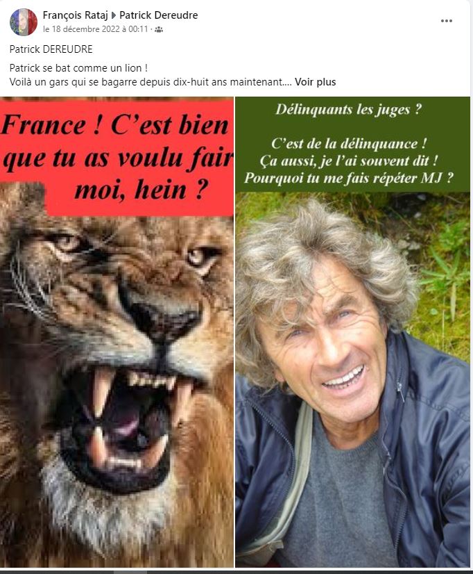 Monsieur René FORNEY Victime d'une tentative d'assassinat le Samedi 12 Novembre 2022 vers 15h50 sur le pont de CATANE côté SEYSSINET (38170). Il accuse les Milieux de la Corruption dans les Institutions du CARTEL GRENOBLOIS  (Justice, Police, Immobilier) 