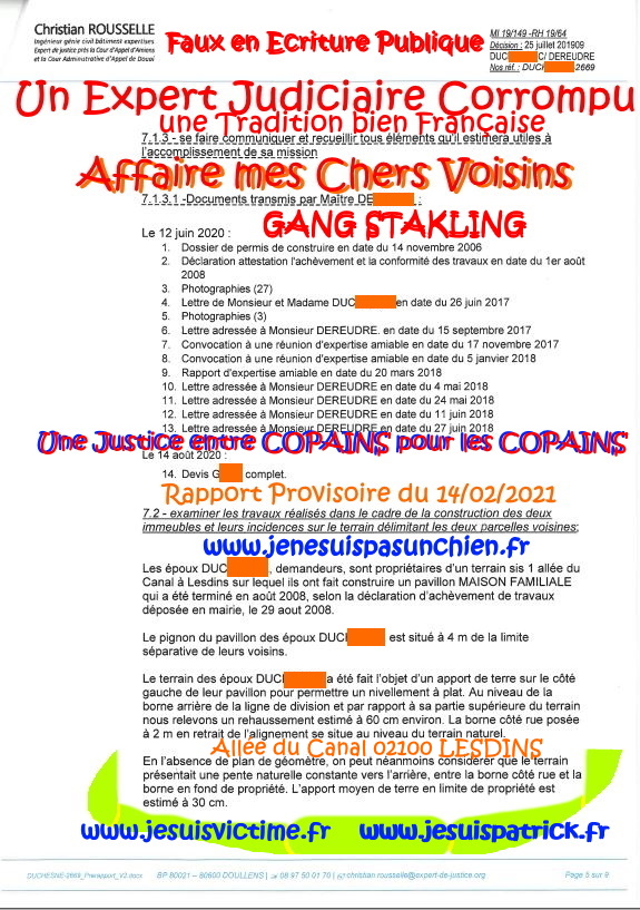 AFFAIRE MES CHERS VOISINS Gang STAKLING Extorsion de Fonds Faux Criminels en Ecriture Falsification de Documents Usage de Faux ORGANISATION CRIMINELLE TRES LUCRATIVE POUR LES COPAINS entre COPAINS www.jesuispatrick.fr www.jesuisvictime.fr FORFAITURE