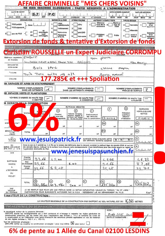 Pièce N°6c) Page 018sur134 AFFAIRE CRIMINELLE «MES CHERS VOISINS» SIGNIFICATION DE JUGEMENT, Violences, Extorsion de Fonds, Tentative Extorsion de Fonds, Maître Marc ANTONINI à l'œuvre et ce avec la bénédiction de nos Institutions www.jesuispatrick.fr
