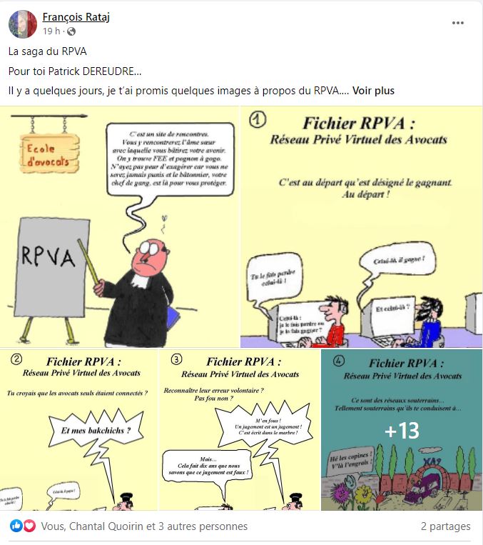 La profession d'avocat doit disparaître ! de François RATAJ site Patrick DEREUDRE  www.stopcorruptionstop.fr  www.jesuisvictime.fr  www.jesuispatrick.fr PARJURE & CORRUPTION à très Grande Echelle au Coeur même de la JUSTICE & REPUBLIQUE