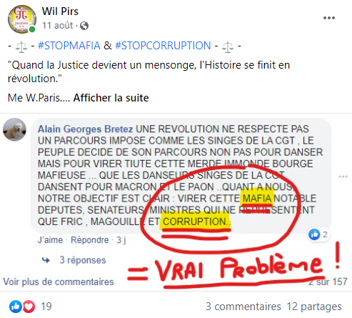 Facebook WIL PIRS Maître Wildfried PARIS AVOCAT DISSISENT Menacé de mort en FRANCE www.jesuispatrick.fr ALERTE ROUGE www.alerterouge-france.fr