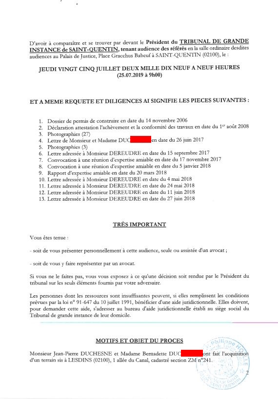 Pièce N° 2b Page 2 sur 59 ASSIGNATION EN REFERE du 19 Juillet 2019 AFFAIRE CRIMINELLE «MES CHERS VOISINS» Violences, Extorsion de Fonds, Maître Marc ANTONINI à l'œuvre et ce avec la bénédiction de toutes nos Institutions www.jesuispatrick.fr