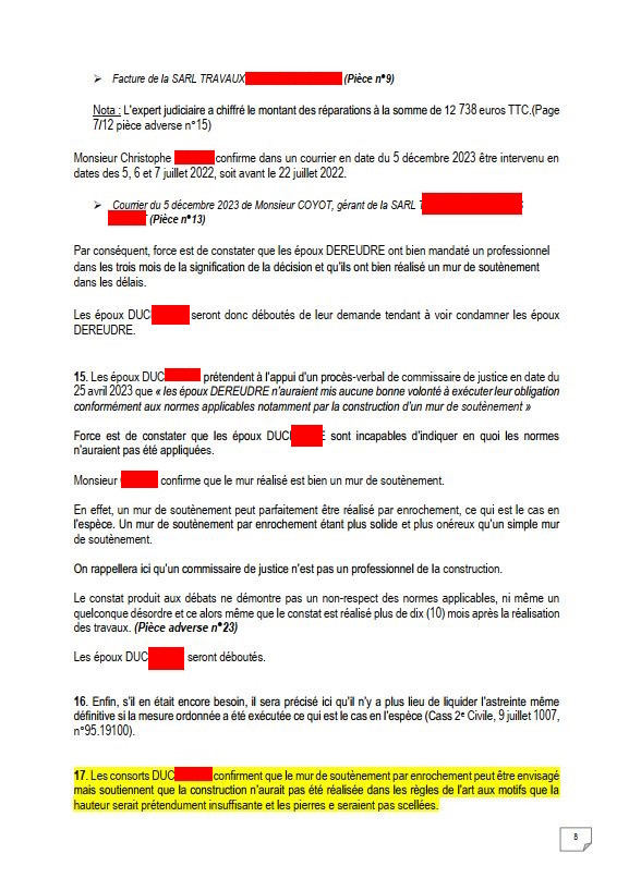 #StopCorruptionStop page 8 sur 11 Conclusion de Me PROUT PROUT AFFAIRE CRIMINELLE «MES CHERS VOISINS» Maître vous êtes corrompue www.jesuispatrick.fr