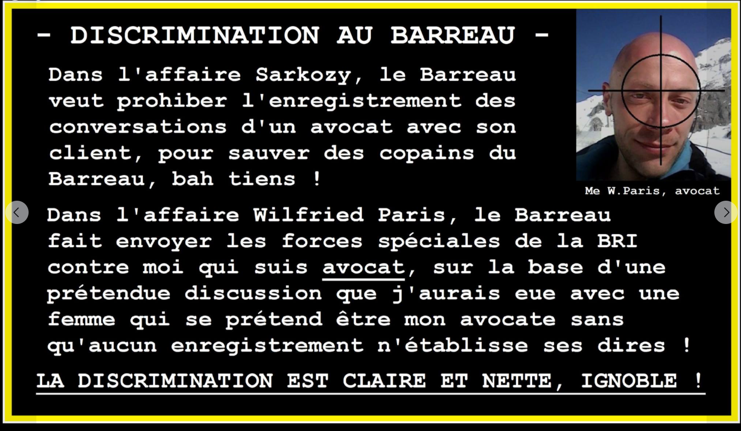 Facebook WIL PIRS Maître Wildfried PARIS AVOCAT DISSISENT Menacé de mort en FRANCE www.jesuispatrick.fr ALERTE ROUGE www.alerterouge-france.fr