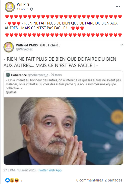 Facebook WIL PIRS Maître Wildfried PARIS AVOCAT DISSISENT Menacé de mort en FRANCE www.jesuispatrick.fr ALERTE ROUGE www.alerterouge-france.fr