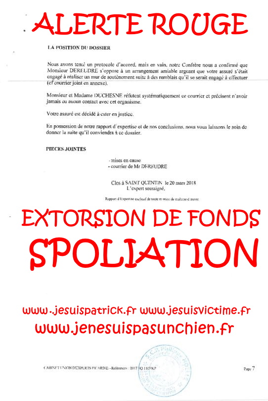 N49 Affaires Mes Chers Voisins Assignation Référé du 10 Juillet 2019 par Huissier de Justice la SCP Philippe HOELLE  à Saint-Quentin (02) #ExtorsionDeFonds www.jesuispatrick.fr www.jesuisvictime.fr www.justicemafia.fr www.jenesuispasunchien.fr #Spoliation