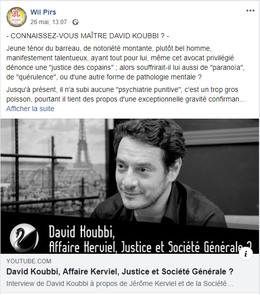 Facebook WIL PIRS Maître Wildfried PARIS AVOCAT DISSISENT Menacé de mort en FRANCE www.jesuispatrick.fr ALERTE ROUGE www.alerterouge-france.frFacebook WIL PIRS Maître Wildfried PARIS AVOCAT DISSISENT Menacé de mort en FRANCE www.jesuispatrick.fr ALERTE RO