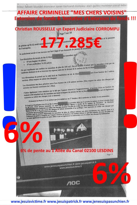 Pièce N°6c) Page 088sur134 AFFAIRE CRIMINELLE «MES CHERS VOISINS» SIGNIFICATION DE JUGEMENT, Violences, Extorsion de Fonds, Tentative Extorsion de Fonds, Maître Marc ANTONINI à l'œuvre et ce avec la bénédiction de nos Institutions www.jesuispatrick.fr