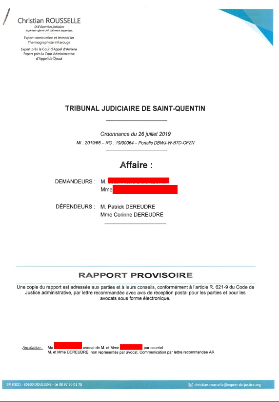 #StopCorruptionStop PRE-RAPPORT EXPERT JUDICIAIRE Christian ROUSSELLE AFFAIRE MES CHERS VOISINS www.jenesuispasunchien.fr www.jesuisvictime.fr www.jesuispatrick.fr NE RENONCEZ JAMAIS LE PAIN & LA LIBERTE POUSSENT SUR LA MÊME TIGE