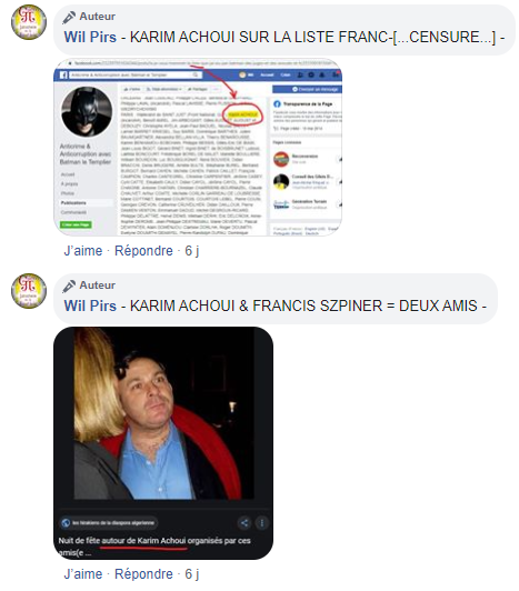 Facebook WIL PIRS Maître Wildfried PARIS AVOCAT DISSISENT Menacé de mort en FRANCE www.jesuispatrick.fr ALERTE ROUGE www.alerterouge-france.fr