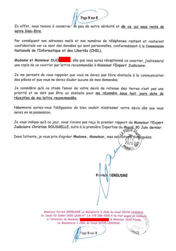Pièce N° 1a) Page 27 sur 69 Pour preuve de notre bonne foi... AFFAIRE CRIMINELLE «MES CHERS VOISINS» Violences, Extorsion de Fonds, Maître Marc ANTONINI à l'oeuvre et ce avec la bénédiction de toutes nos Institutions www.jesuispatrick.fr
